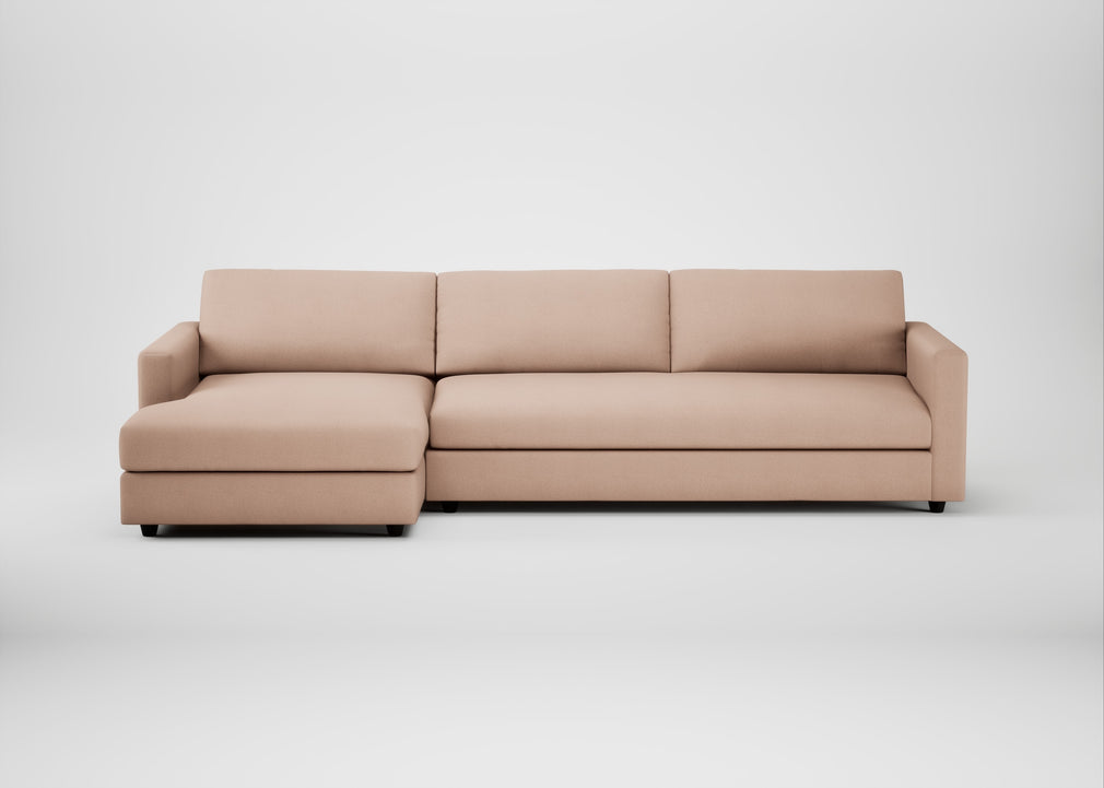Nimbus II Left Hand Facing Chaise Corner Sofa Capelo Linen-Cotton Rosedale