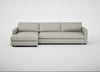 Nimbus II Left Hand Facing Chaise Corner Sofa Melton Wool Limestone