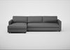 Nimbus II Left Hand Facing Chaise Corner Sofa Melton Wool Shale
