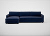 Nimbus II Left Hand Facing Chaise Corner Sofa Smart Luxe Velvet Midnight