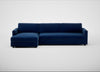 Nimbus II Left Hand Facing Chaise Corner Sofa Smart Velvet Dusk