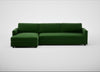 Nimbus II Left Hand Facing Chaise Corner Sofa Smart Velvet Forest