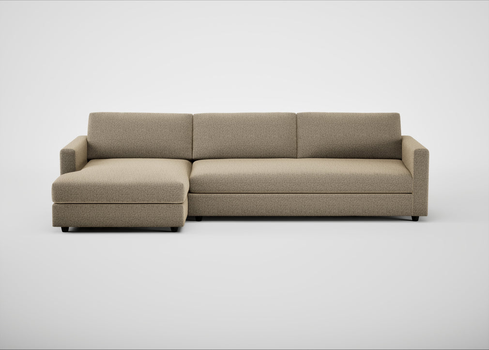 Nimbus II Left Hand Facing Chaise Corner Sofa Boucle Velvet Rocky