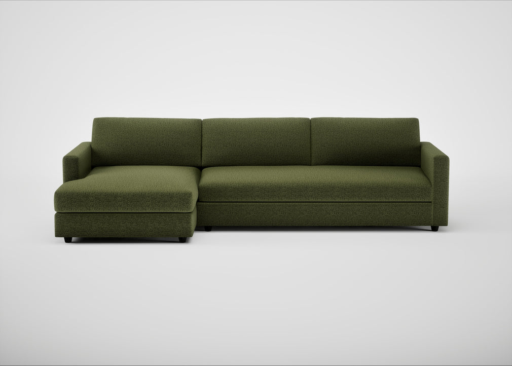 Nimbus II Left Hand Facing Chaise Corner Sofa Boucle Velvet Wilder