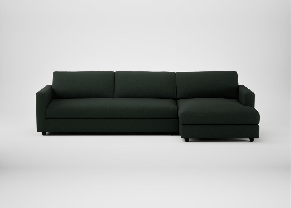Nimbus II Right Hand Facing Chaise Corner Sofa Boucle Fern