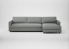 Nimbus II Right Hand Facing Chaise Corner Sofa Boucle Steel