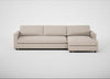 Nimbus II Right Hand Facing Chaise Corner Sofa Boucle Tweed Pearl