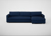 Nimbus II Right Hand Facing Chaise Corner Sofa Broad Weave Lagoon