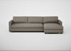 Nimbus II Right Hand Facing Chaise Corner Sofa Broad Weave Pebble