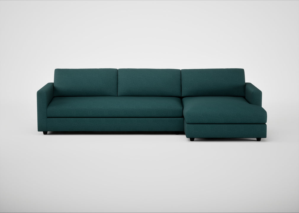 Nimbus II Right Hand Facing Chaise Corner Sofa Brushed Cotton Pine