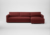 Nimbus II Right Hand Facing Chaise Corner Sofa Capelo Linen-Cotton Etruscan Red