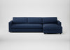 Nimbus II Right Hand Facing Chaise Corner Sofa Capelo Linen-Cotton Inkspot