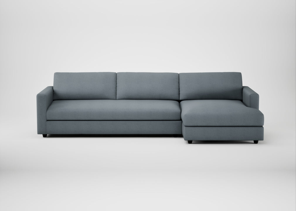 Nimbus II Right Hand Facing Chaise Corner Sofa Capelo Linen-Cotton Mineral