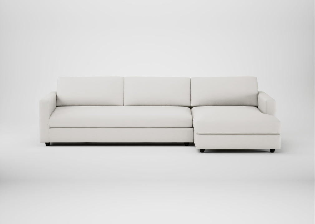 Nimbus II Right Hand Facing Chaise Corner Sofa Capelo Linen-Cotton Sea Salt