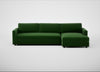 Nimbus II Right Hand Facing Chaise Corner Sofa Smart Velvet Forest