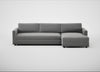 Nimbus II Right Hand Facing Chaise Corner Sofa Smart Velvet Mercury