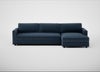 Nimbus II Right Hand Facing Chaise Corner Sofa Boucle Velvet Space