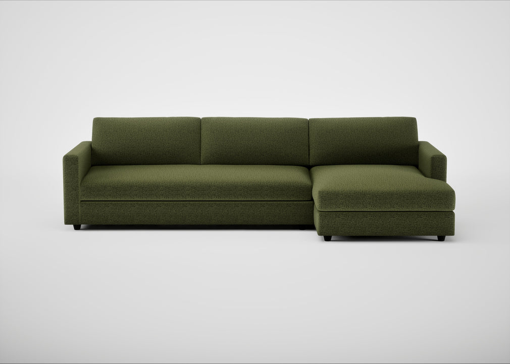 Nimbus II Right Hand Facing Chaise Corner Sofa Boucle Velvet Wilder