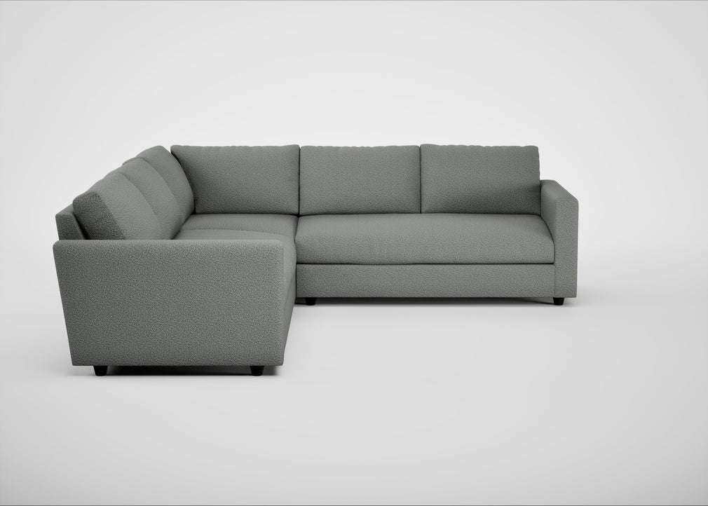 Nimbus II Large Corner Sofa Boucle Steel