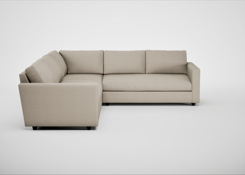 Nimbus II Large Corner Sofa Broad Weave Putty