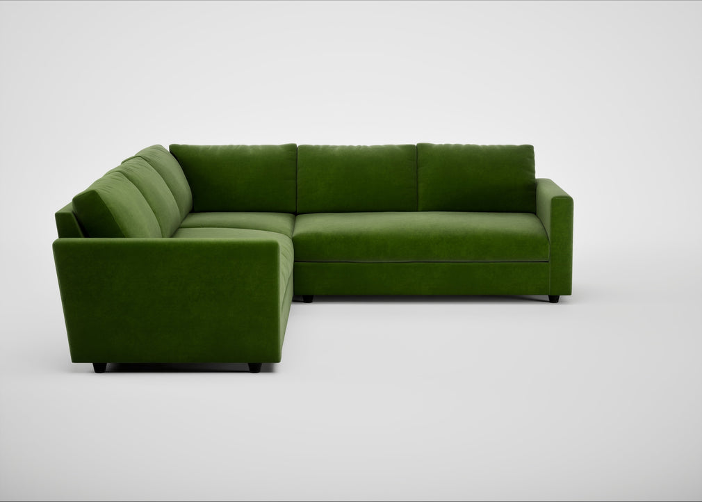 Nimbus II Large Corner Sofa Smart Luxe Velvet Grass