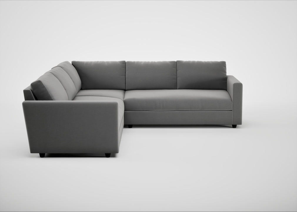 Nimbus II Large Corner Sofa Smart Velvet Mercury