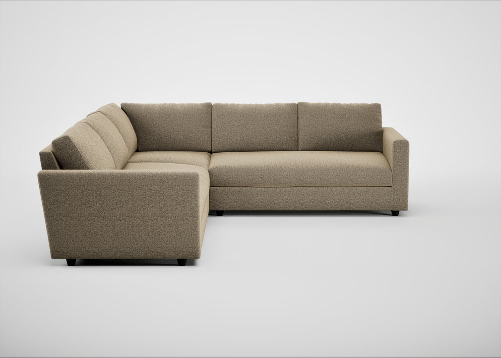 Nimbus II Large Corner Sofa Boucle Velvet Rocky