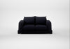 Nuvola 2 Seater Sofa Boucle Indigo / Black