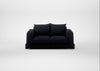 Nuvola 2 Seater Sofa Boucle Indigo / Walnut Stained