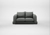 Nuvola 2 Seater Sofa Boucle Steel / Black