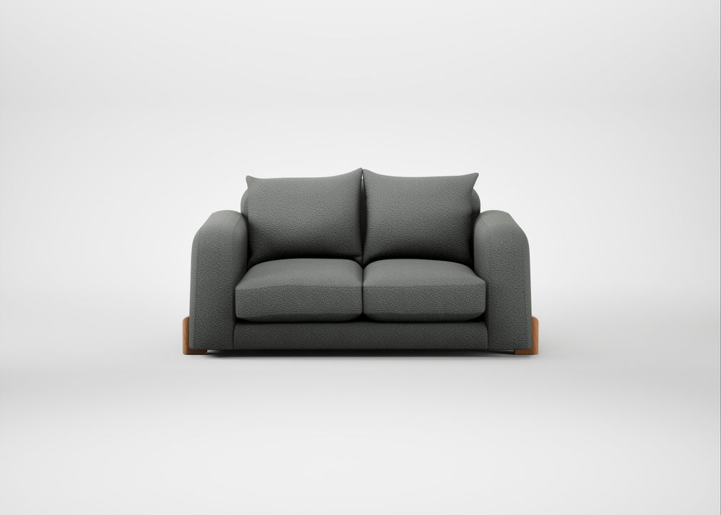 Nuvola 2 Seater Sofa Boucle Steel / Natural