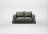 Nuvola 2 Seater Sofa Boucle Tweed Lapis / Black
