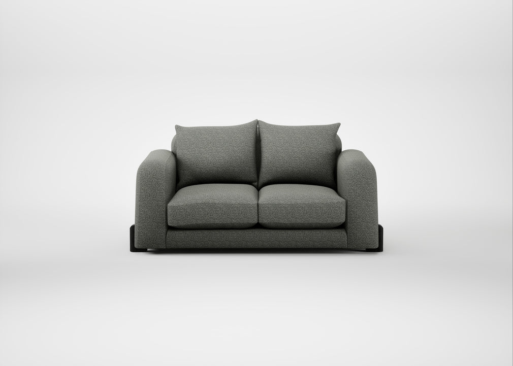 Nuvola 2 Seater Sofa Boucle Tweed Lapis / Black