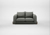 Nuvola 2 Seater Sofa Boucle Tweed Lapis / Walnut Stained
