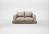 Nuvola 2 Seater Sofa Boucle Tweed Pearl / Walnut Stained