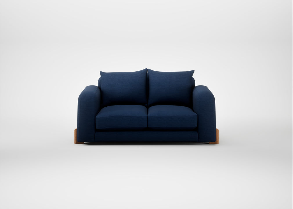 Nuvola 2 Seater Sofa Broad Weave Lagoon / Natural
