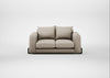 Nuvola 2 Seater Sofa Broad Weave Putty / Black