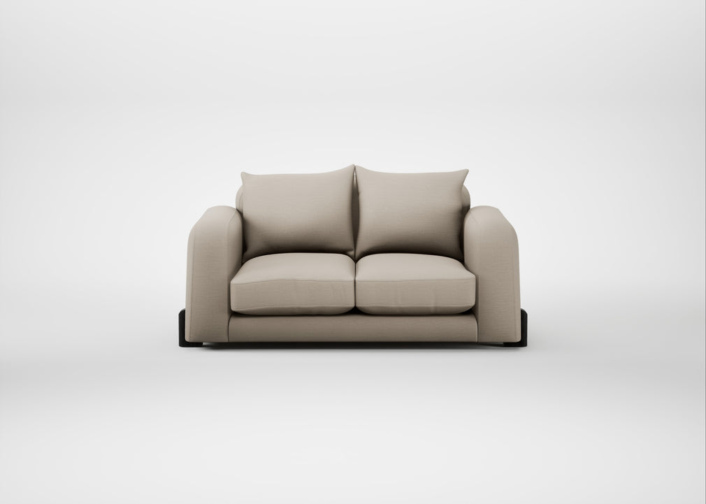 Nuvola 2 Seater Sofa Broad Weave Putty / Black