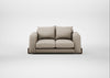 Nuvola 2 Seater Sofa Broad Weave Putty / Walnut Stained
