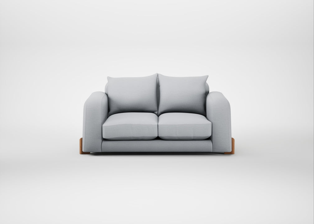 Nuvola 2 Seater Sofa Broad Weave Tin / Natural