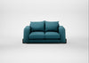 Nuvola 2 Seater Sofa Brushed Cotton Cadet / Black