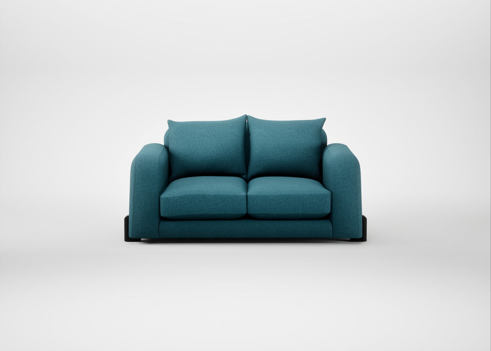 Nuvola 2 Seater Sofa Brushed Cotton Cadet / Black