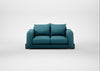 Nuvola 2 Seater Sofa Brushed Cotton Cadet / Walnut Stained