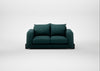 Nuvola 2 Seater Sofa Brushed Cotton Pine / Black