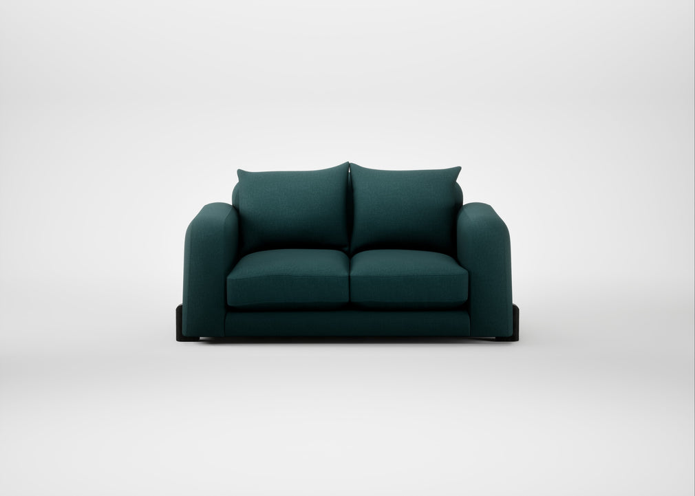 Nuvola 2 Seater Sofa Brushed Cotton Pine / Black