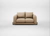 Nuvola 2 Seater Sofa Capelo Linen-Cotton Bamboo / Black