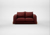 Nuvola 2 Seater Sofa Capelo Linen-Cotton Etruscan Red / Natural