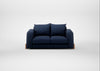 Nuvola 2 Seater Sofa Capelo Linen-Cotton Inkspot / Natural