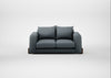 Nuvola 2 Seater Sofa Capelo Linen-Cotton Mineral / Walnut Stained