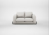 Nuvola 2 Seater Sofa Capelo Linen-Cotton Sea Salt / Black